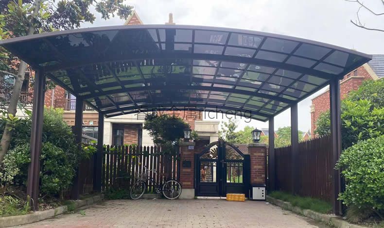 鋁合金車(chē)棚、鋁合金雨棚案例